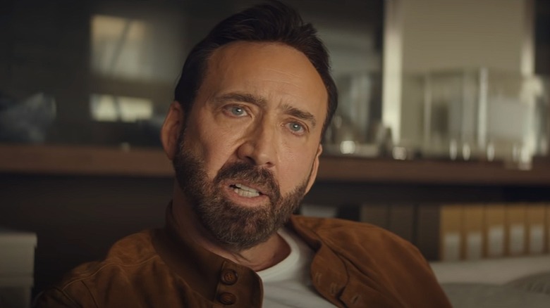 Nic Cage talking