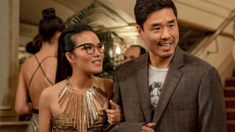 Randall Park and Ali Wong arm in arm