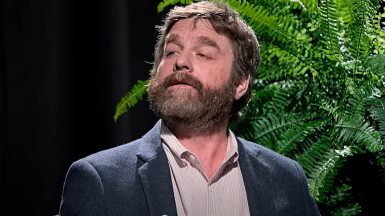 Zach Galifianakis with fern