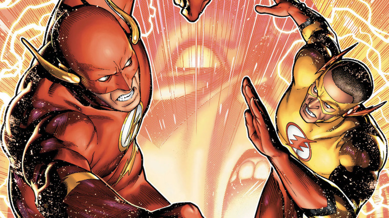 The Flash and Kid-Flash search for Barry Allen