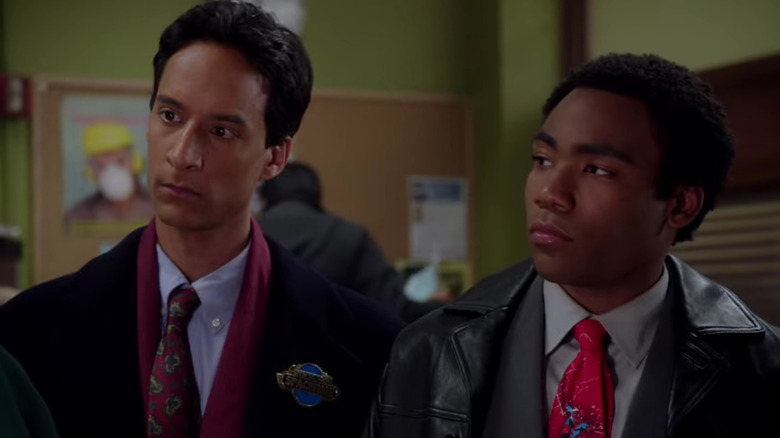 Abed Nadir and Troy Barnes skeptical