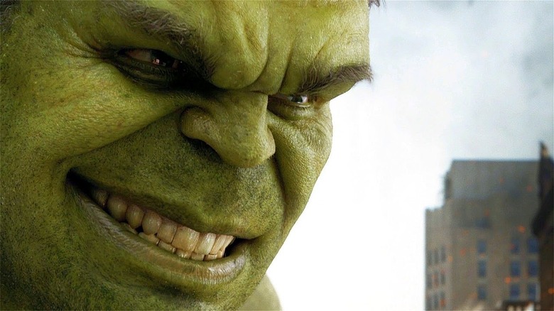 Hulk smiling in Avengers