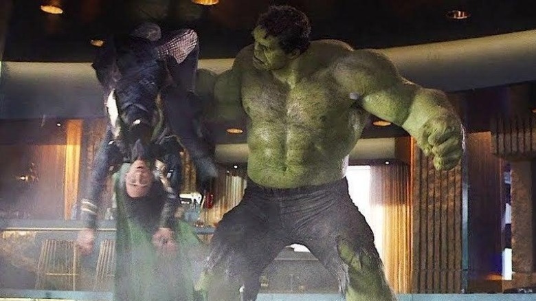 Hulk thrashing Loki