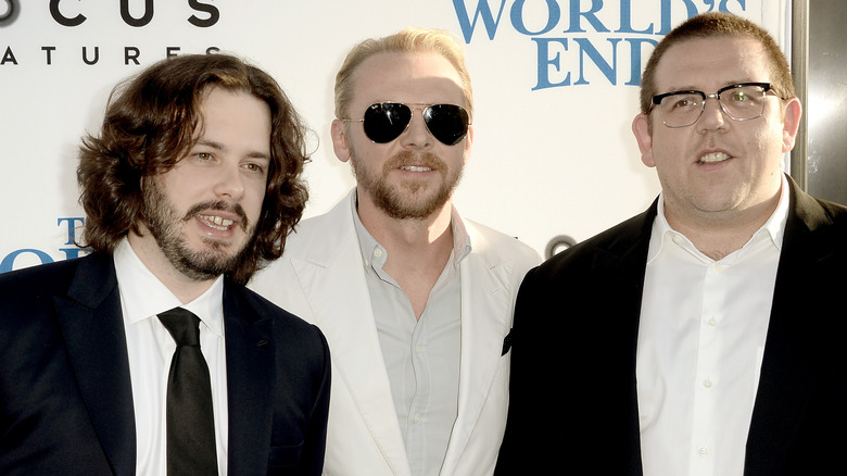 Edgar Wright, Simon Pegg, and Nick Frost together