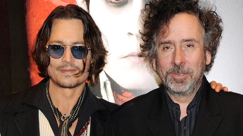 Tim Burton and Johnny Depp smiling