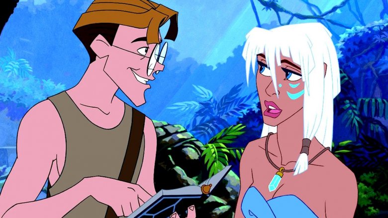 Milo Thatch and Princess Kida