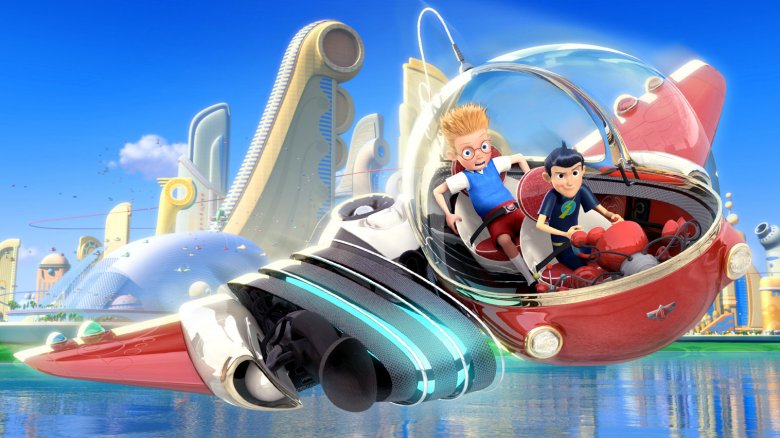 Lewis and Wilbur take a wild ride in Meet the Robinsons