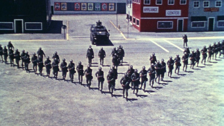 Police marching in Riotsville, U.S.A.