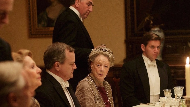 Dowager Countess at a dinner party