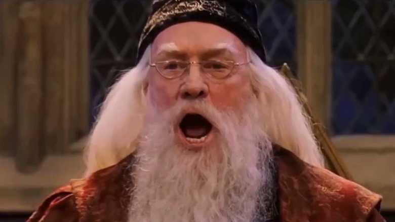 Dumbledore yelling