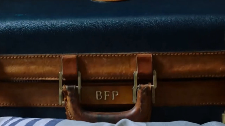 BFP initials on Peter Parker's briefcase