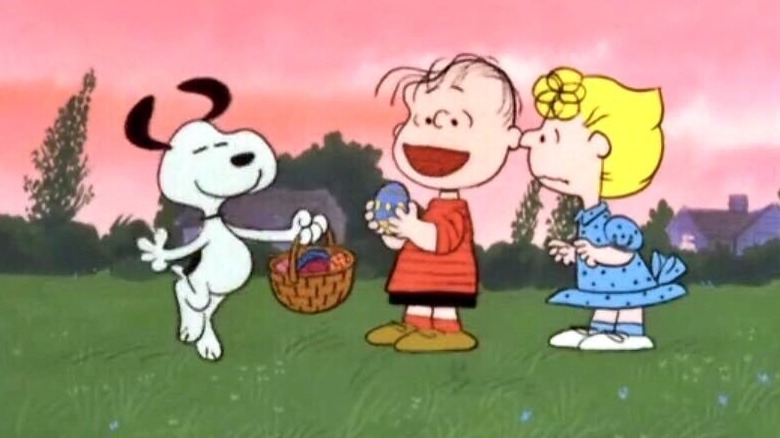 Snoopy, Linus, and Sally