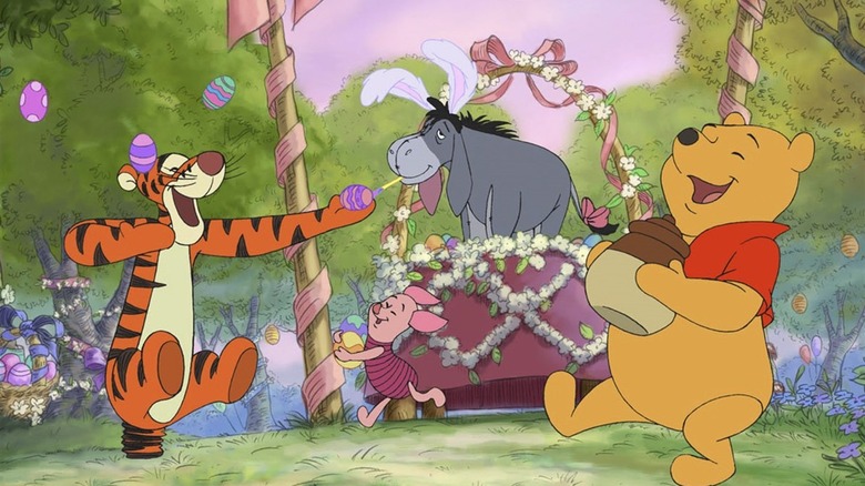 Tigger, Piglet, Pooh Bear, and Eeyore