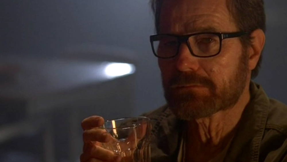 Walter White drinks