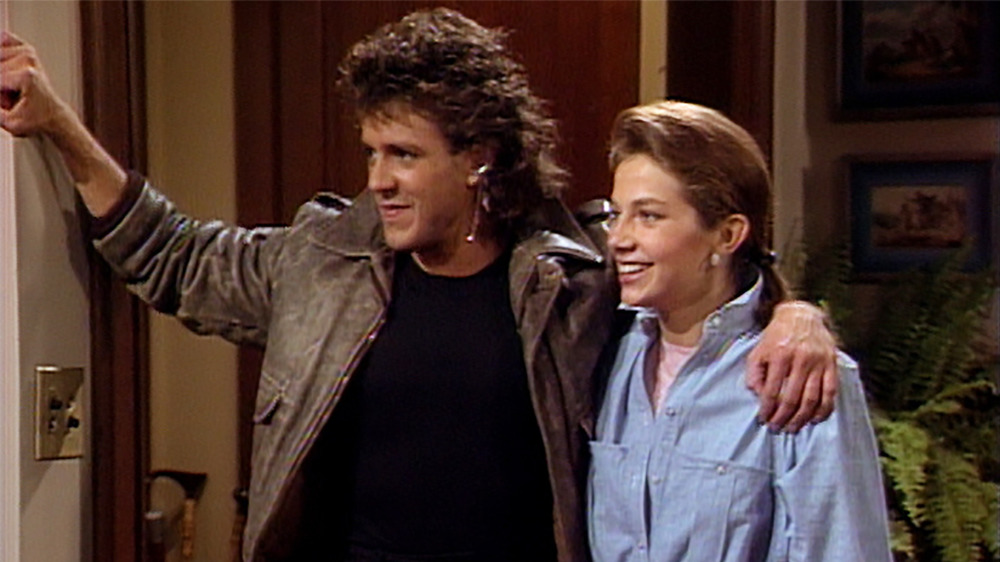 Scott Valentine and Justine Bateman