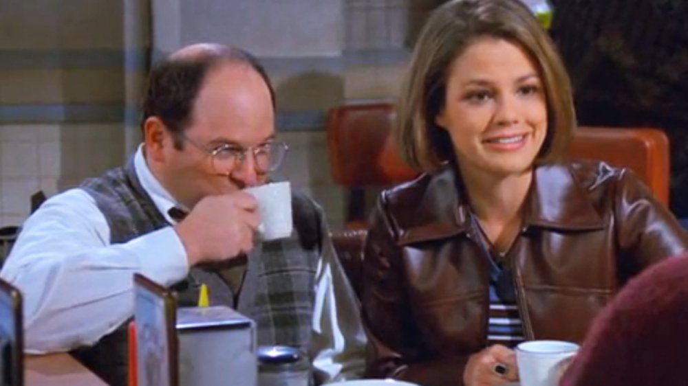  Jason Alexander as George Costanza and Suzanne Cryer as Marcy in Seinfeld