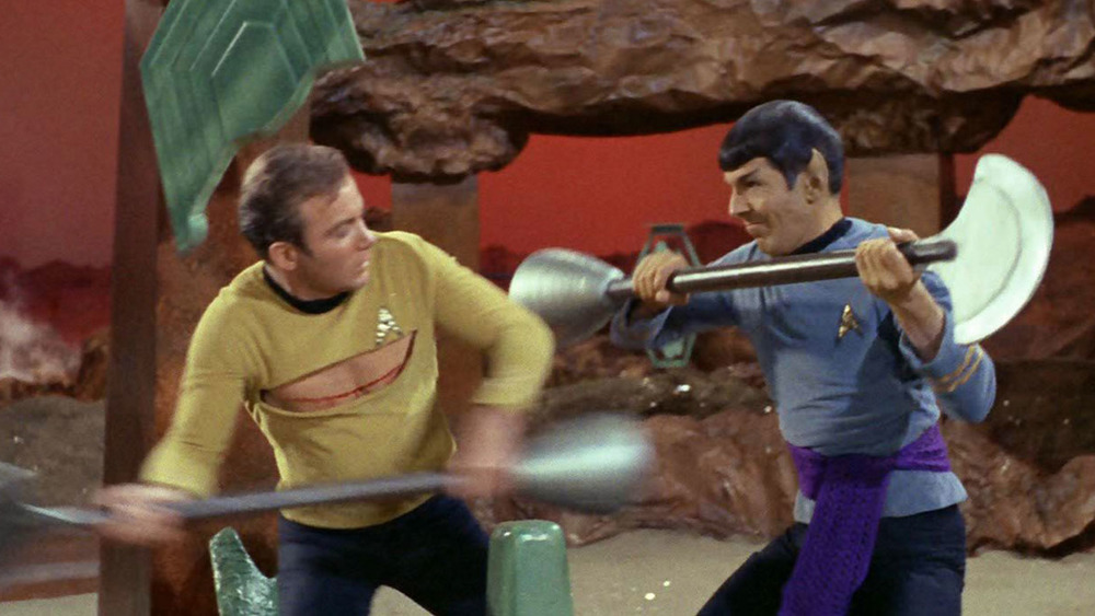 Kirk fighting Spock