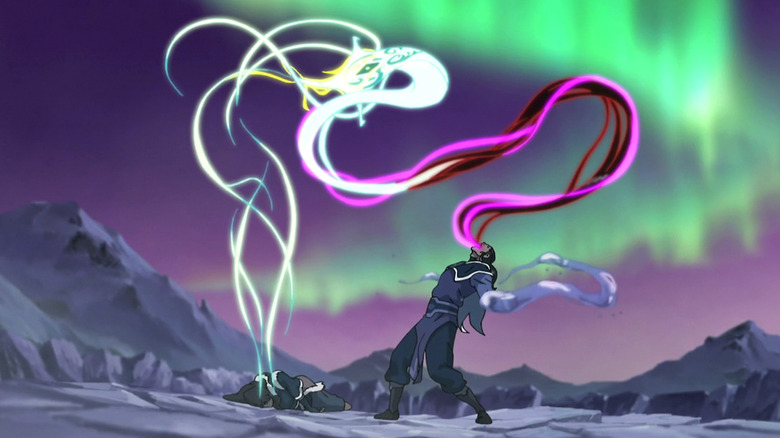 Unalaq attacking Korra