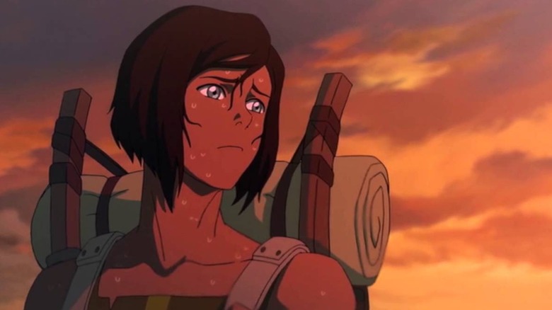 Korra with short hair