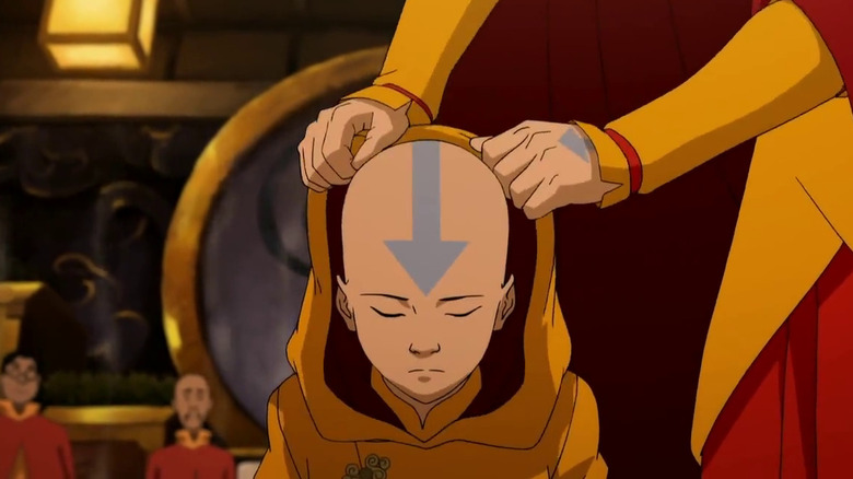 Jinora getting her airbending tattoos