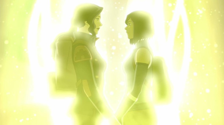 Korra and Asami going to Spirit World