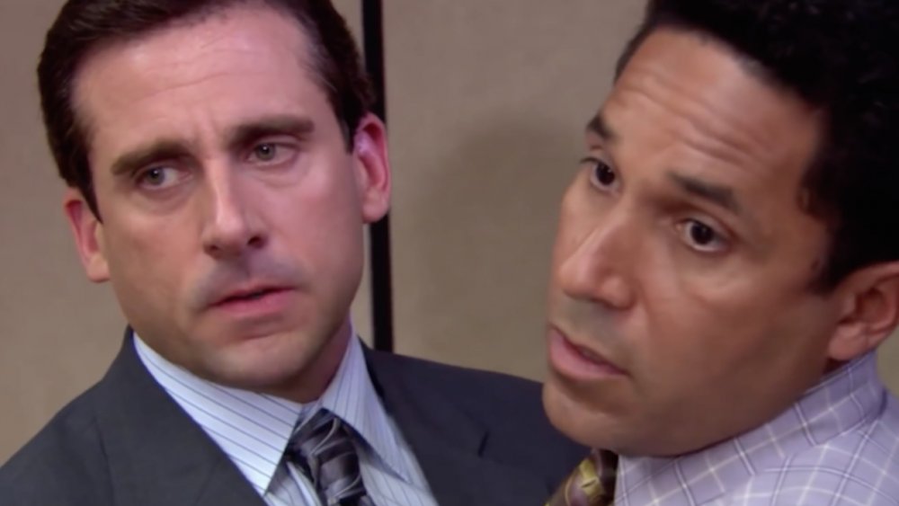 Michael Scott kisses Oscar