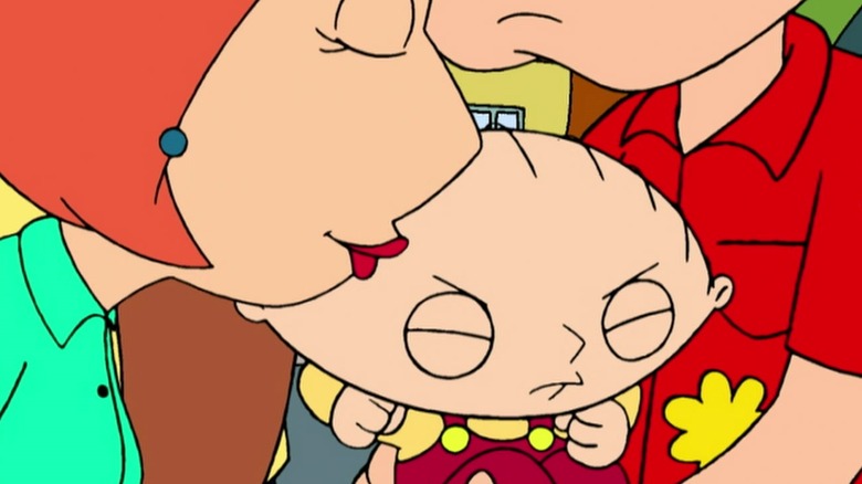 Lois kissing Stewie