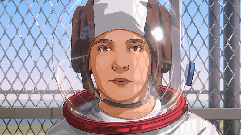 Milo Coy in space helmet