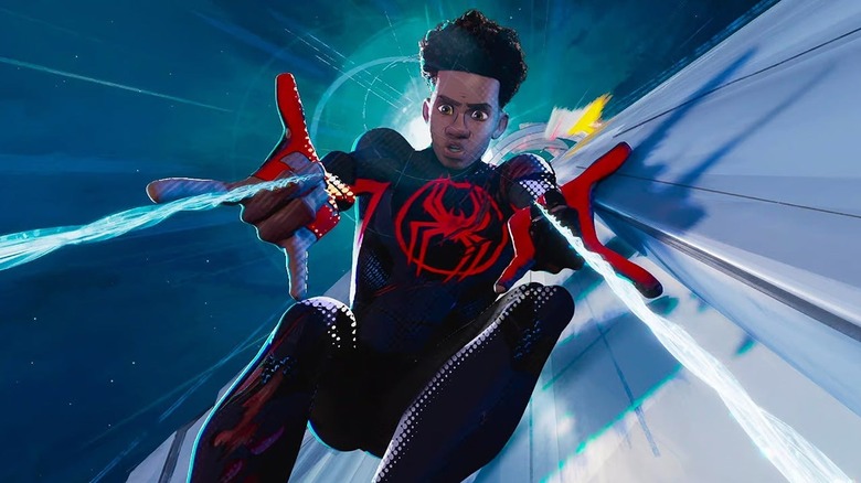 Miles Morales spins his webs