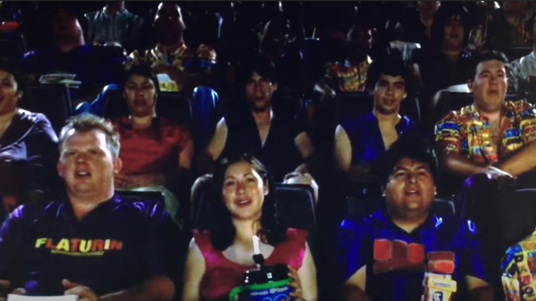 Idiocracy audience watching movie