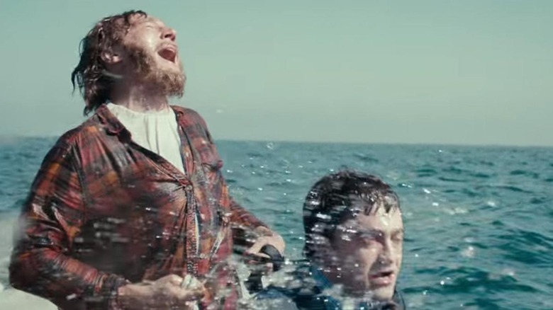 Hank and Manny Swiss Army Man in ocean