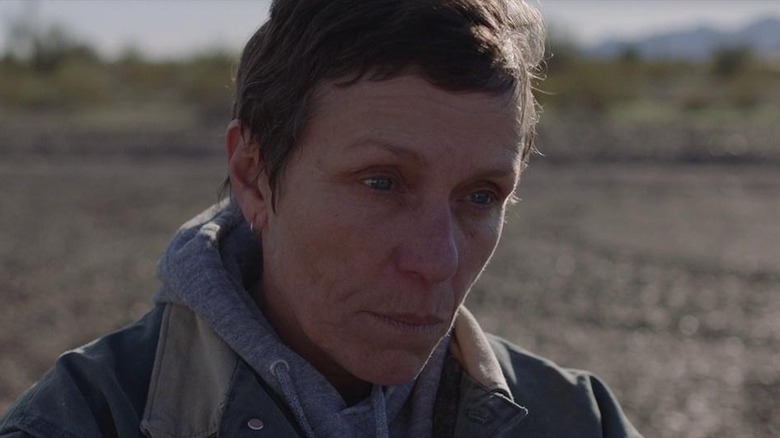 Frances McDormand listening to a story