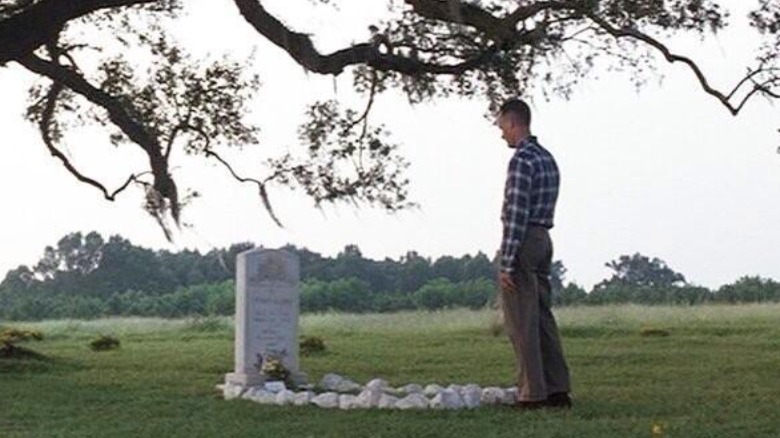 Forrest at Jenny's grave