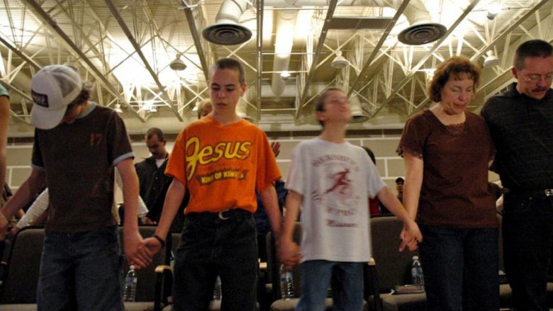 A scene from Jesus Camp.