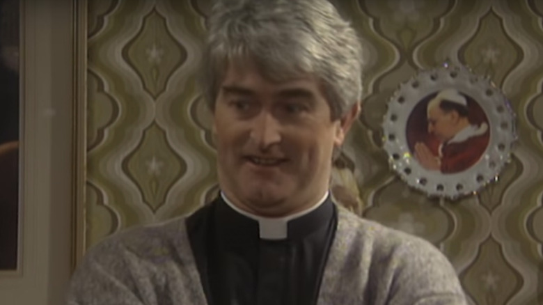 Father Ted Crilly talking