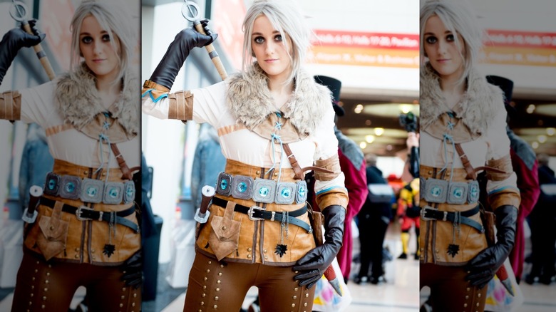 Ciri with sword cosplay