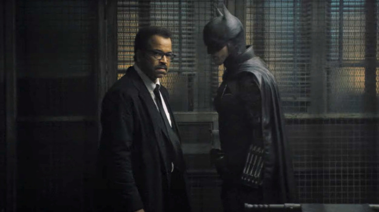 James Gordon and Batman interrogation scene