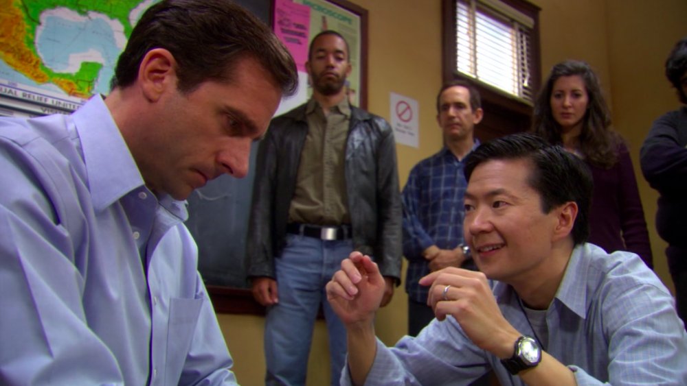 Steve Carell and Ken Jeong in The Office