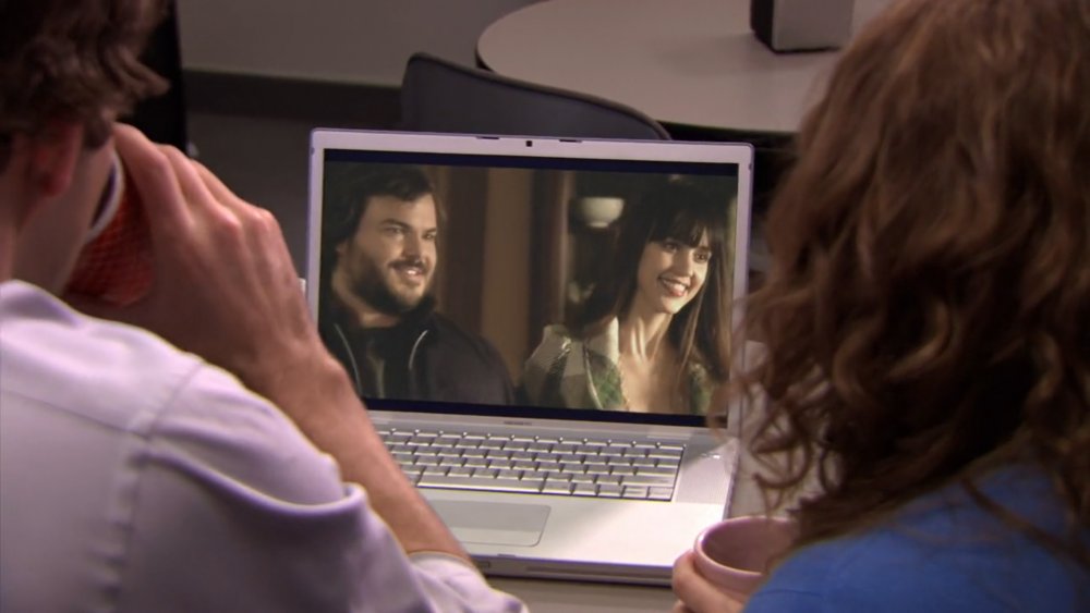 Jack Black and Jessica Alba in The Office