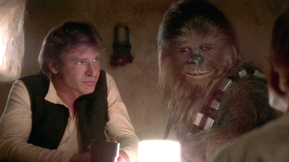 Han and Chewie at Mos Eisley Bar 