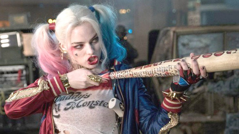 Harley Quinn cocking baseball bat