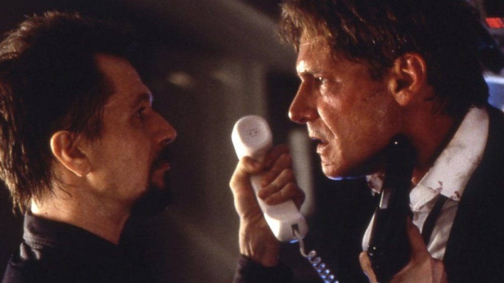 Gary Oldman and Harrison Ford in Air Force One