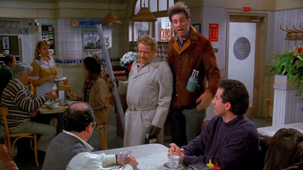 Jerry Stiller, Michael Richards, Jerry Seinfeld, Jason Alexander in Seinfeld