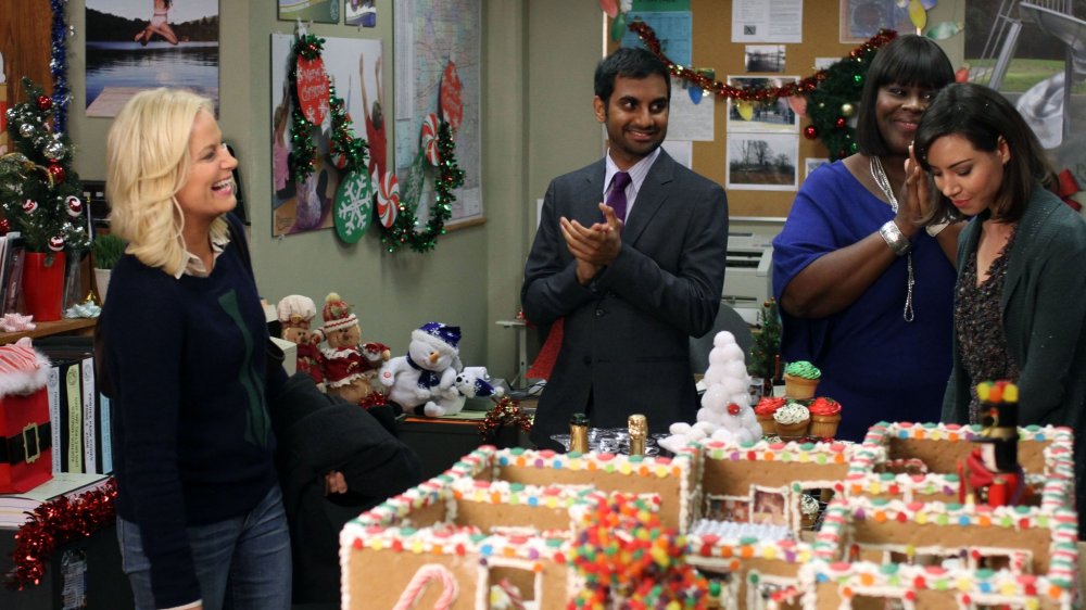 Amy Poehler, Aziz Ansari, Aubrey Plaza, Retta in Parks and Rec