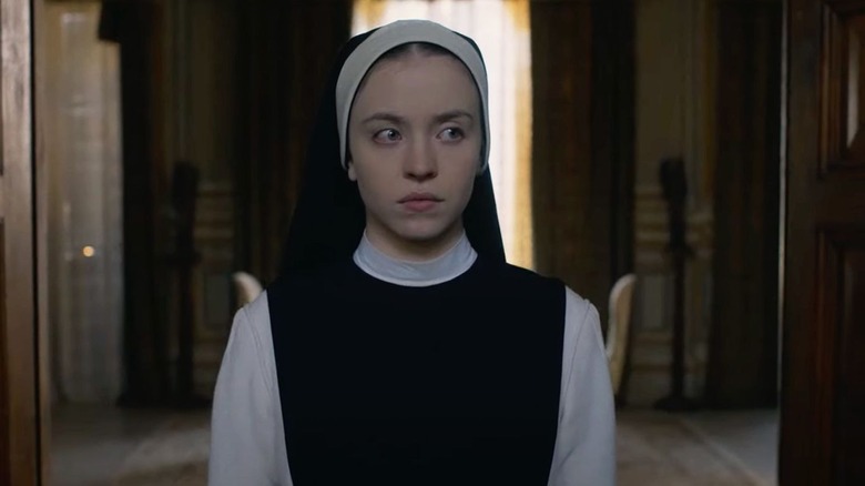 Sister Cecilia in convent hallway