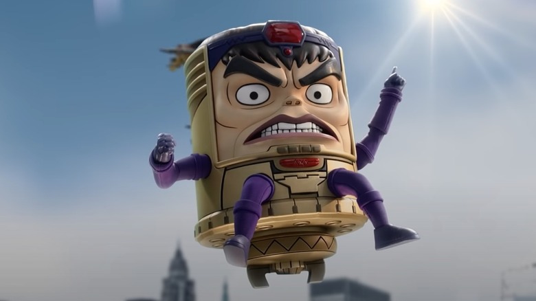 M.O.D.O.K. flying in Marvel's M.O.D.O.K.