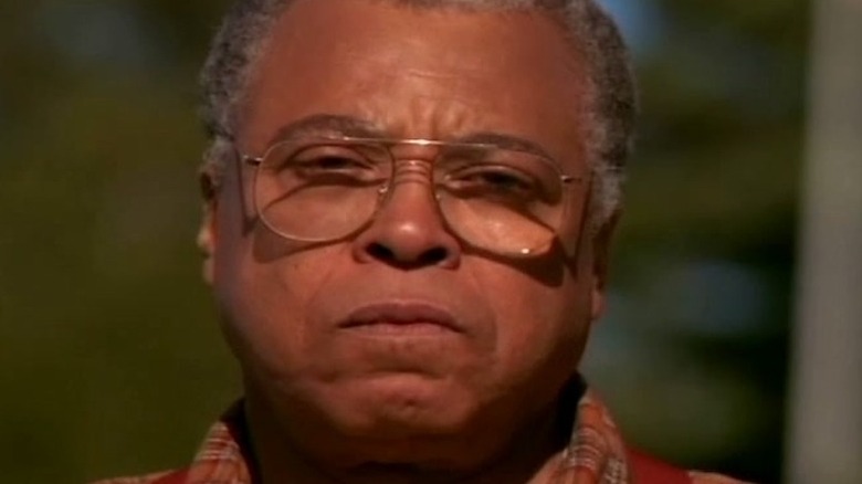 James Earl Jones squints