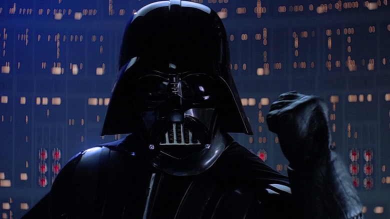 Darth Vader raises his fist