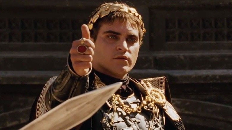 Joaquin Phoenix giving thumbs up