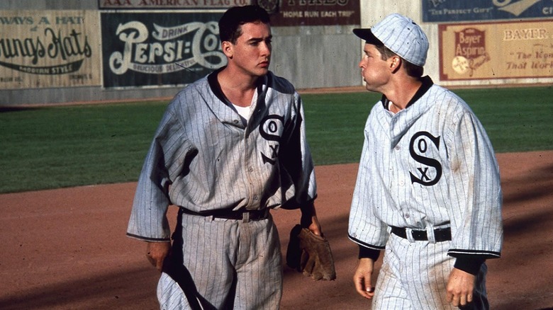 John Cusack on baseball field